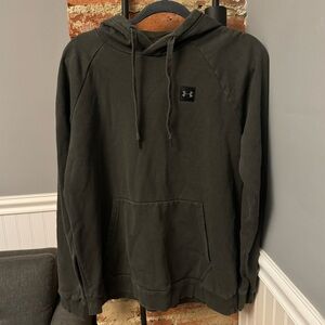 Under Armour Olive Green Hooded Sweatshirt Size Large